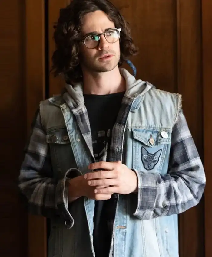 Gunther Tracker Tv Series Connor Paolo Blue Denim Vest