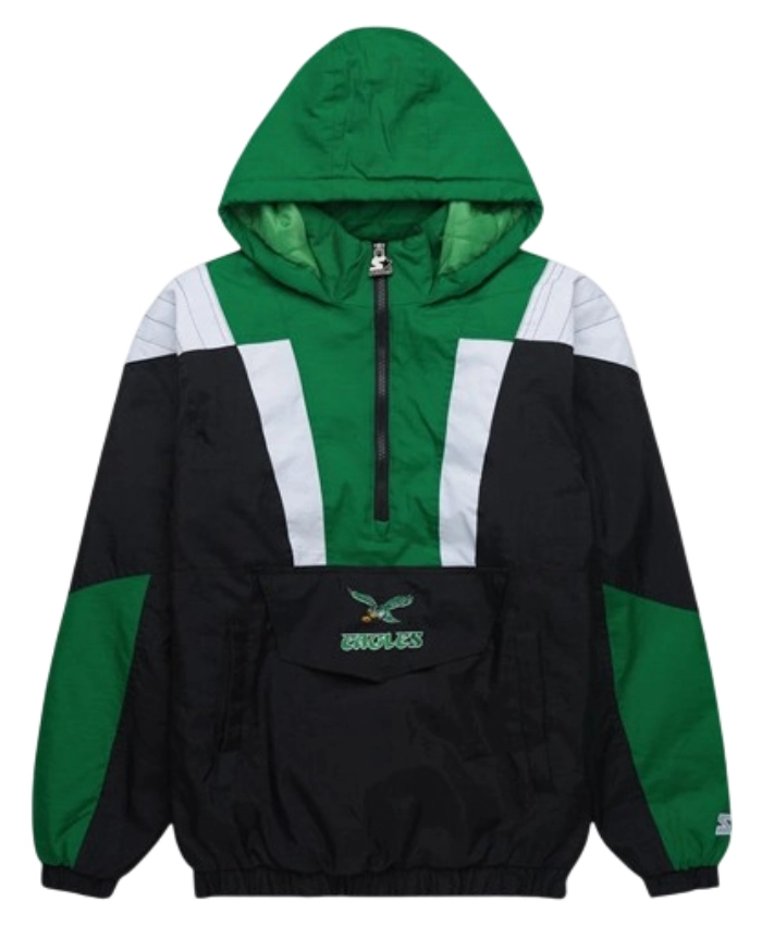 HOMAGE X Starter Eagles Half Zip Pullover Jacket