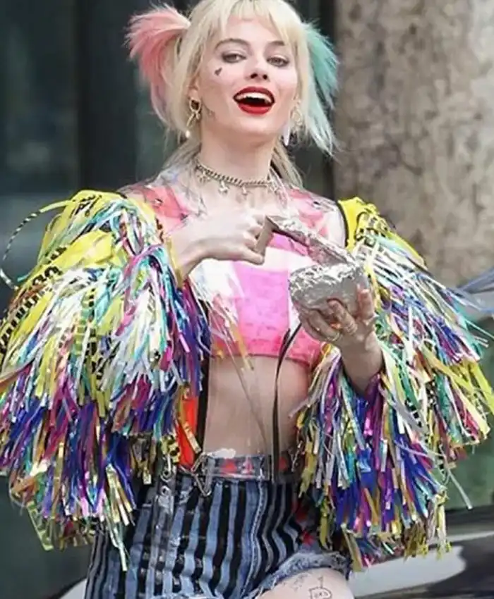 Harley Quinn Birds Of Prey PVC Material Jacket For Sale