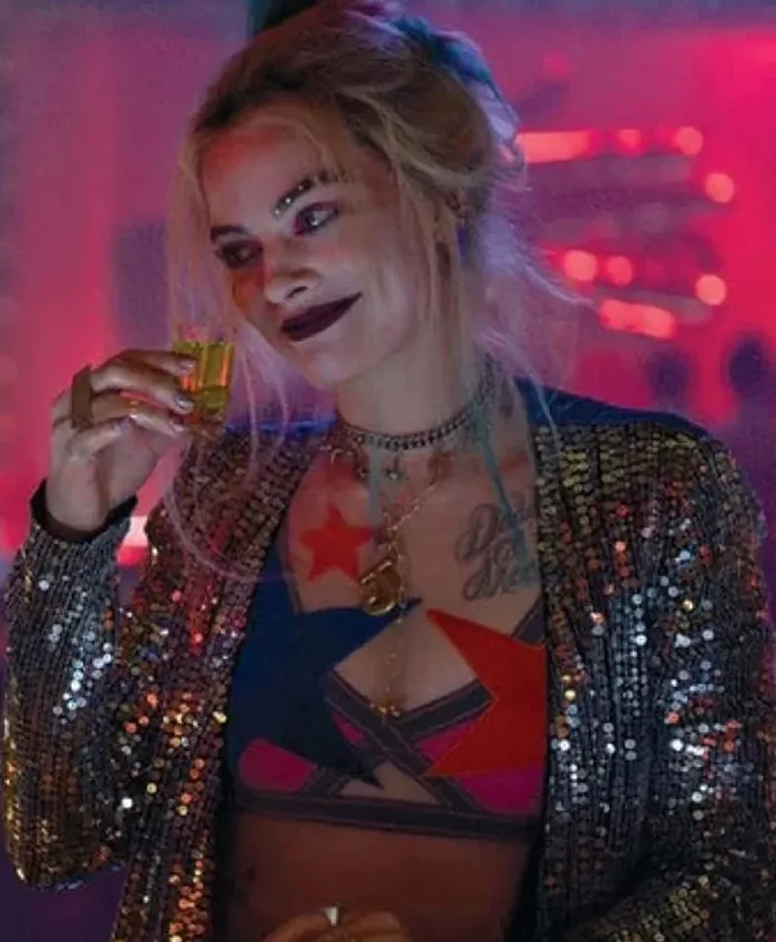 Harley Quinn Birds Of Prey Two Tone Duster Coat For Sale