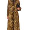 Hayley Lawson Beyond the Gates Leopard Print Coat For Sale