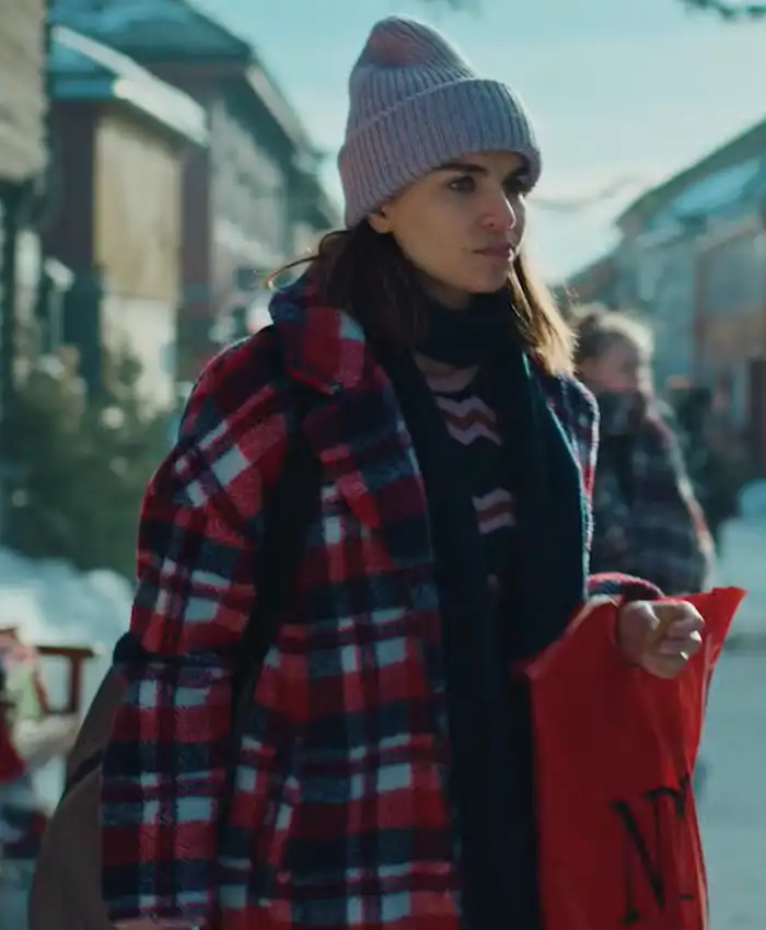 Home for Christmas Johanne Red Plaid Coat