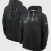 Indianapolis Colts 2025 Black Crucial Catch Pullover Hoodie
