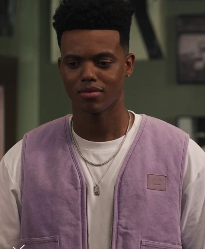 Jabari Banks TV-Series Bel-Air Season 03 Will Smith Purple Vest