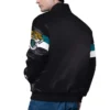 Jacksonville Jaguars Triple Option Full-Snap Varsity Satin Jacket