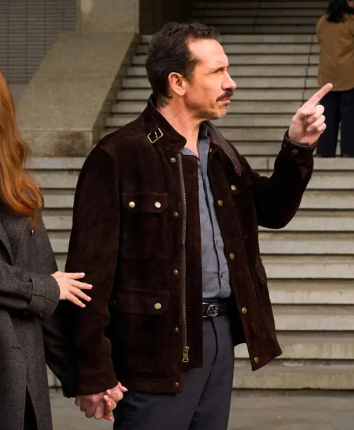 Jacob Derwig Amsterdam Empire S01 Black Suede Jacket For Sale