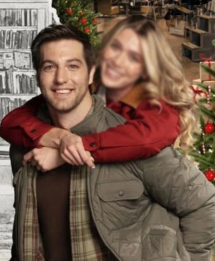 Jake Allyn Christmas on Every Page Brown Puffer Jacket