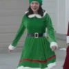 Janel Parrish Christmas on Duty 2025 Green Elf Costume