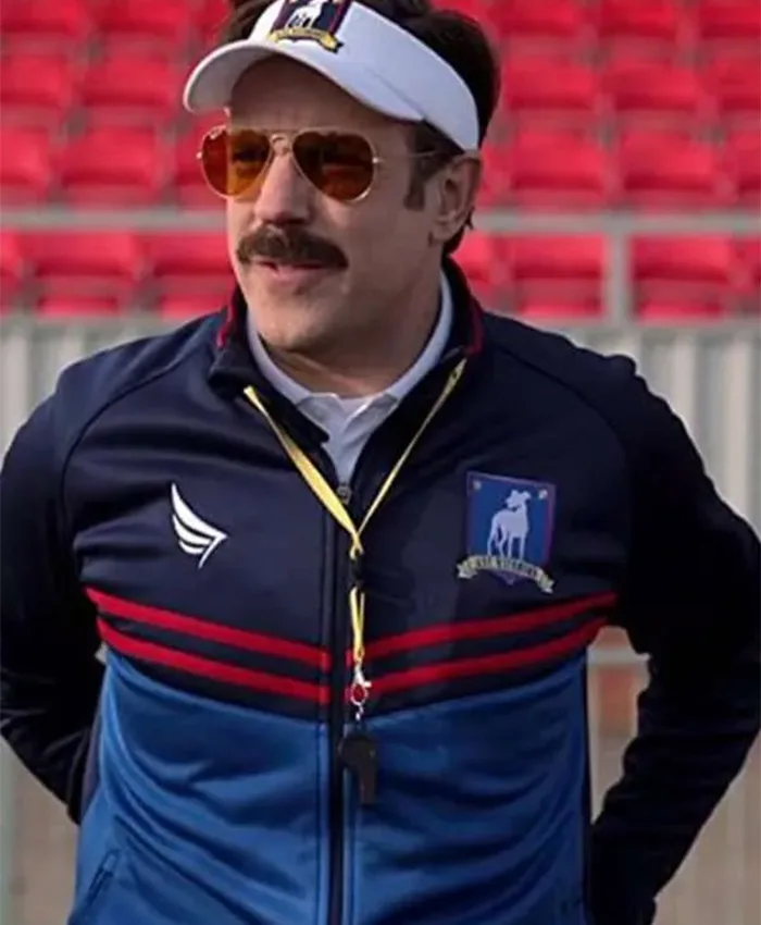 Jason Sudeikis Ted Lasso Blue Track Jacket