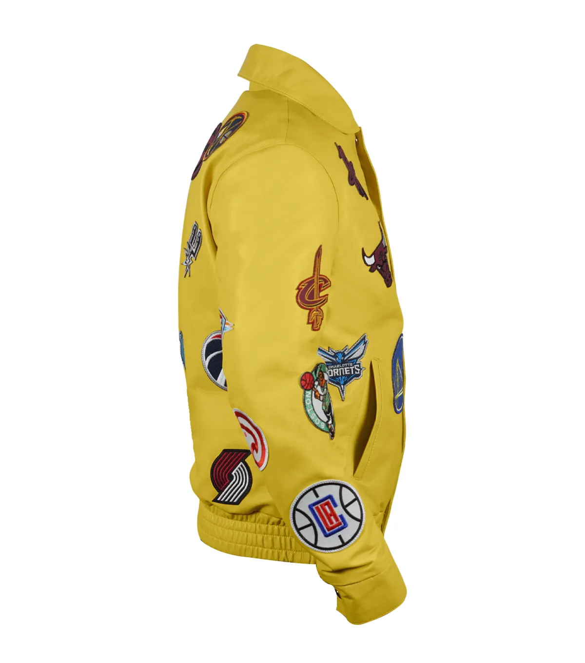 Jeff Hamilton NBA Teams Collage Leather Jacket For Men And Women