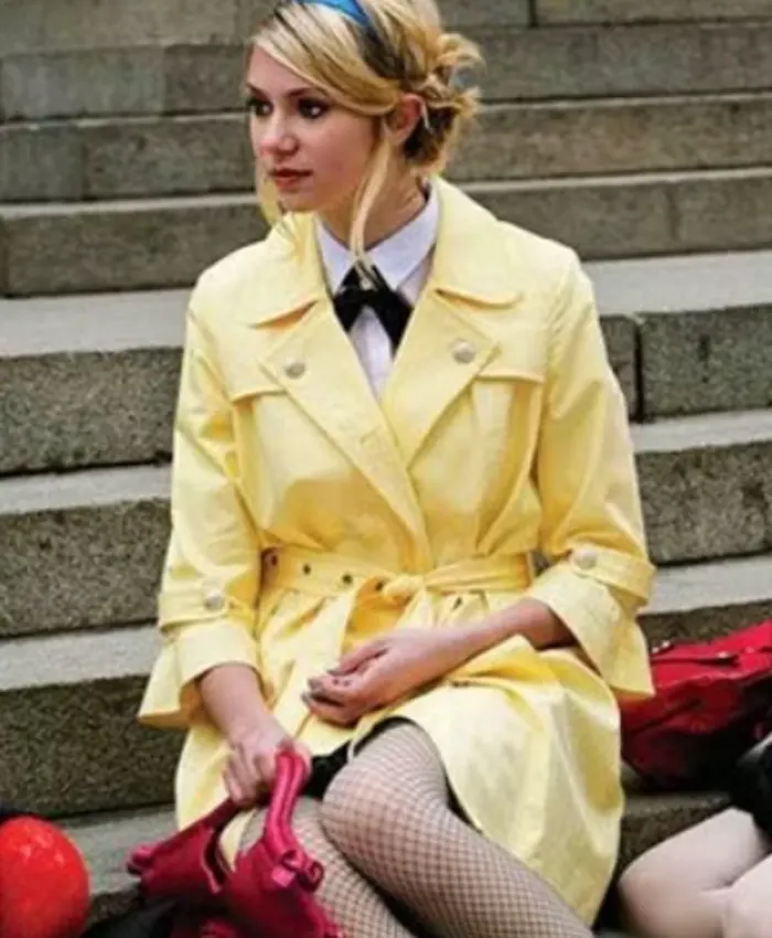 Jenny Humphrey Gossip Girl S01 Yellow Trench Coat