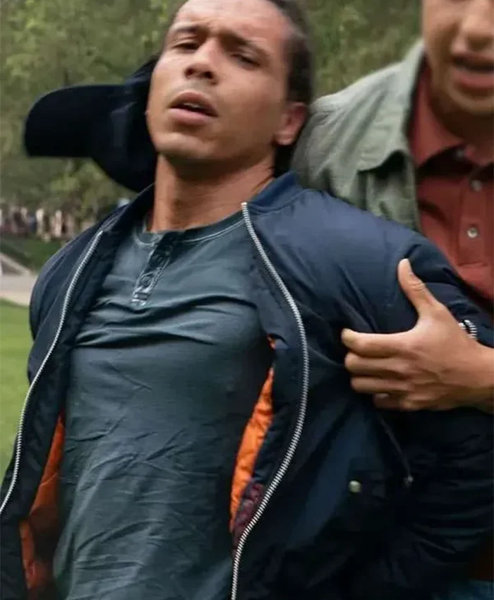 Jeramie Burgos Boston Blue S01 Bomber Jacket For Sale