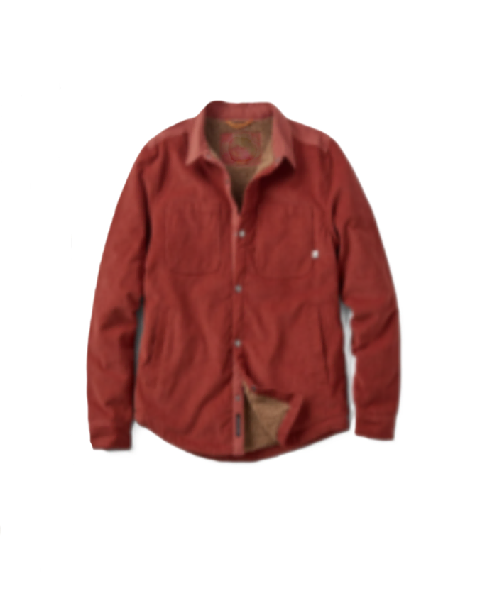 Jesse Mills Hudson and Rex S08 Red Sherpa Lined Jacket For Sale