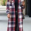 Jessica All is Merry and Bright Wool Plaid Coat For Sale