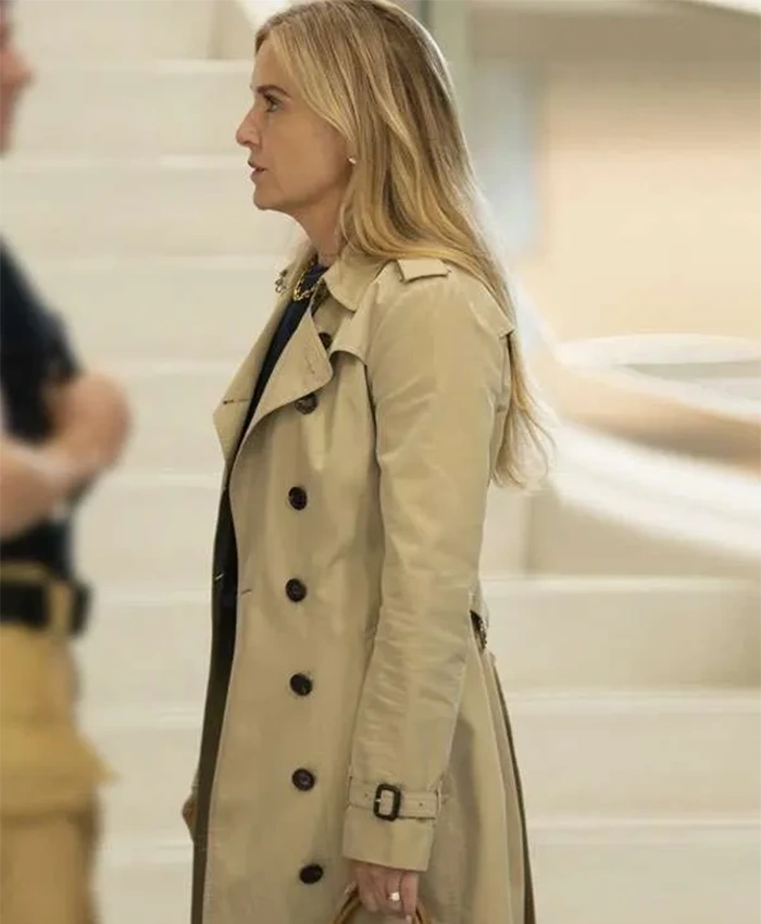 Jessica Capshaw 9-1-1 Nashville Beige Cotton Coat For Sale