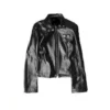 Joe Jonas A Very Jonas Christmas Black Leather Jacket For Sale