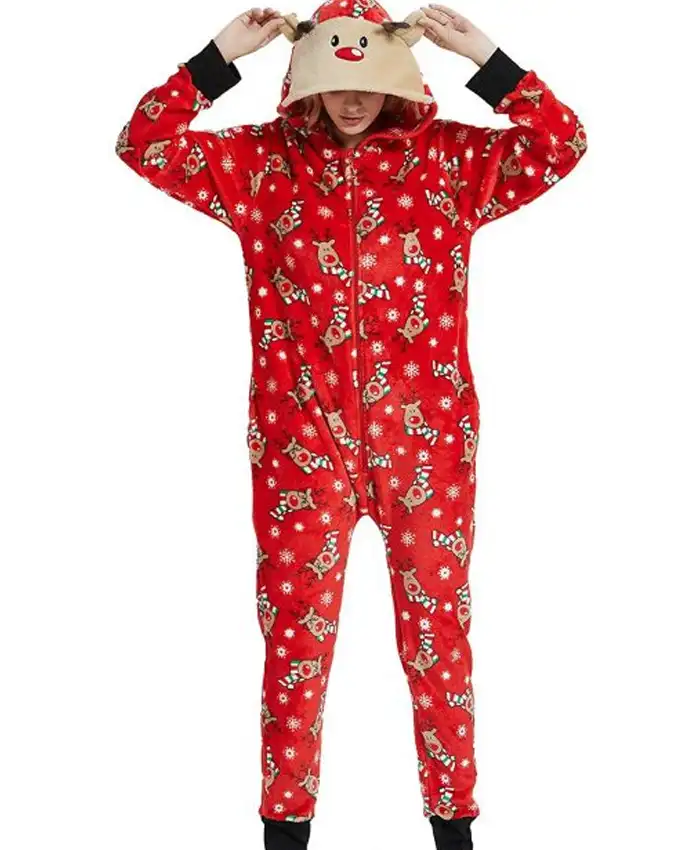 Availabe as Hoodie and Jumpsuit ( Choose from Style) Inspired by: Ida Elise Broch External Material: Fabric Inner: Viscose Lining Front: Zipper Closure Collar: Hooded Collar Pockets: Two Outside and Two Inside Sleeves: Full-length Sleeves Color: Red