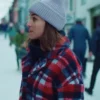 Johanne Tv Series Home for Christmas S01 Ida Elise Broch Red Plaid Jacket