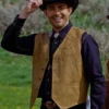 Jonathan Bennett Finding Mr Christmas S02 Leather Vest