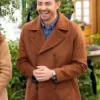 Jonathan Bennett Finding Mr. Christmas S02 Brown Peacoat