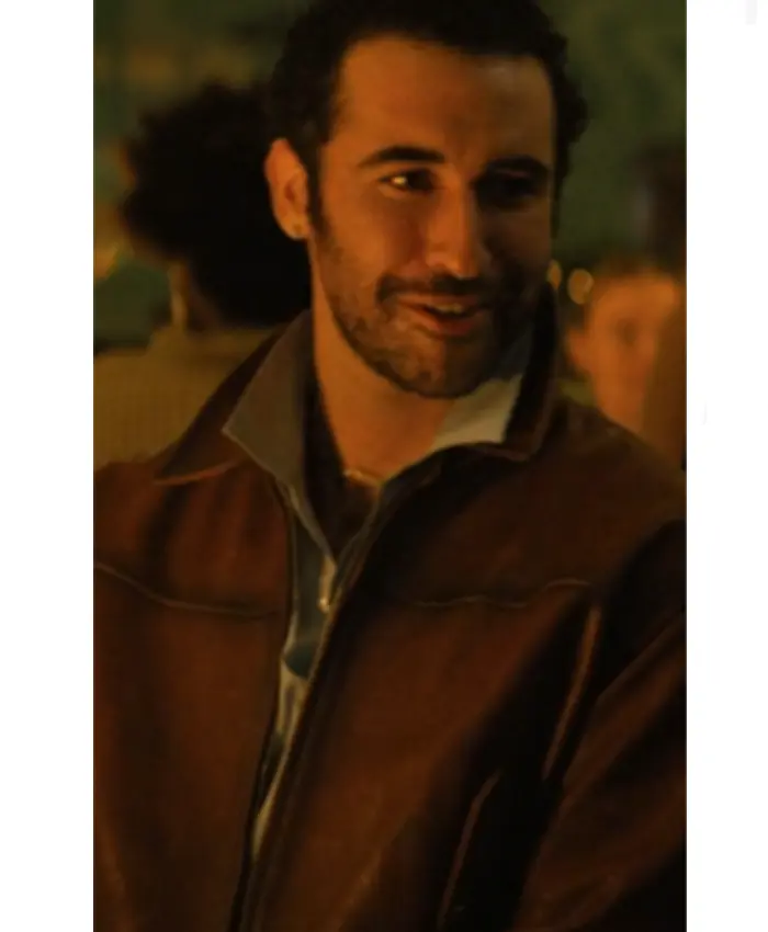 Jordan Firstman I Love LA S01 Brown Leather Jacket