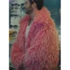 Jordan Firstman I Love LA S01 Pink Fur Jacket
