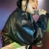 Joy Crookes O2 Academy Birmingham Concert Black Leather Jacket For Sale
