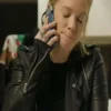 Kabby Borders Christmas in Mistletoe Leather Jacket For Sale