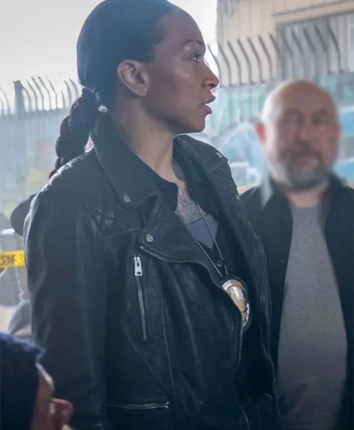 Kali Reis Mercy Black Leather Jacket For Sale