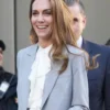 Kate Middleton Salesforce Tower Princess of Wales Catherine Grey Suit