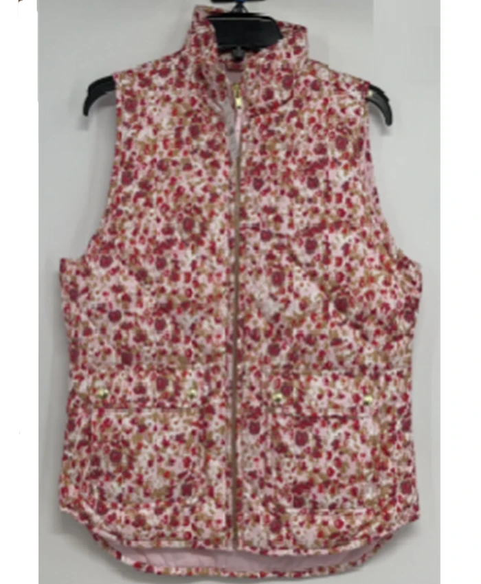 Katie Fleming Heartland S19 Floral Quilted Vest For Sale