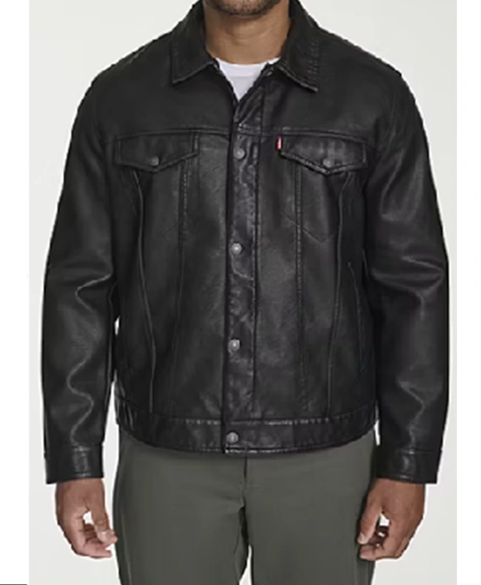Keith Urban The Road S01 Leather Trucker Jacket For Sale