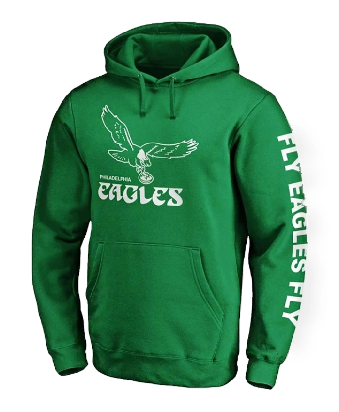 Kelly Green Eagles Pullover Hoodie