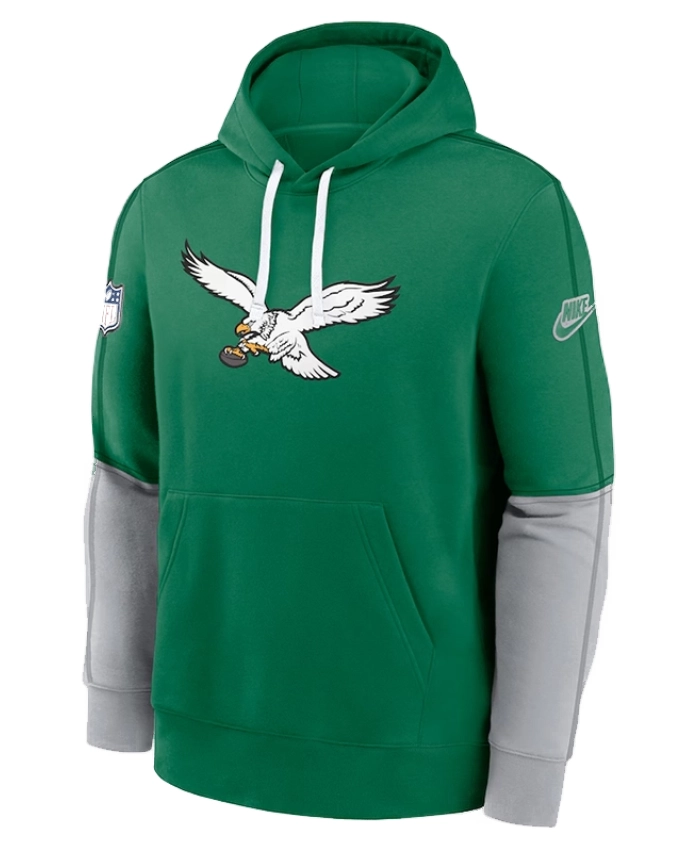 Kelly Green Philadelphia Eagles Green Pullover Hoodie
