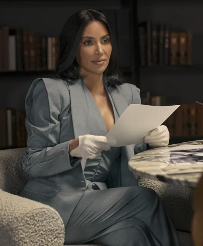Kim Kardashian All is Fair S01 Grey Blazer