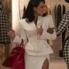 Kim Kardashian All is Fair S01 White Blazer