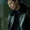 Kim Nam Gil Trigger Black Leather Jacket
