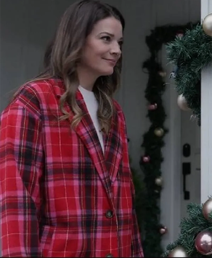 Kimberley Sustad Merry Christmas Ted Cooper Plaid Coat