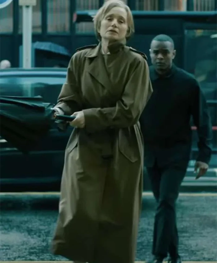 Kristin Scott Thomas Slow Horses S05 Brown Coat