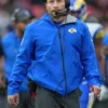 LA Rams 2025 Coach Sean McVay Blue Hooded Jacket For Sale