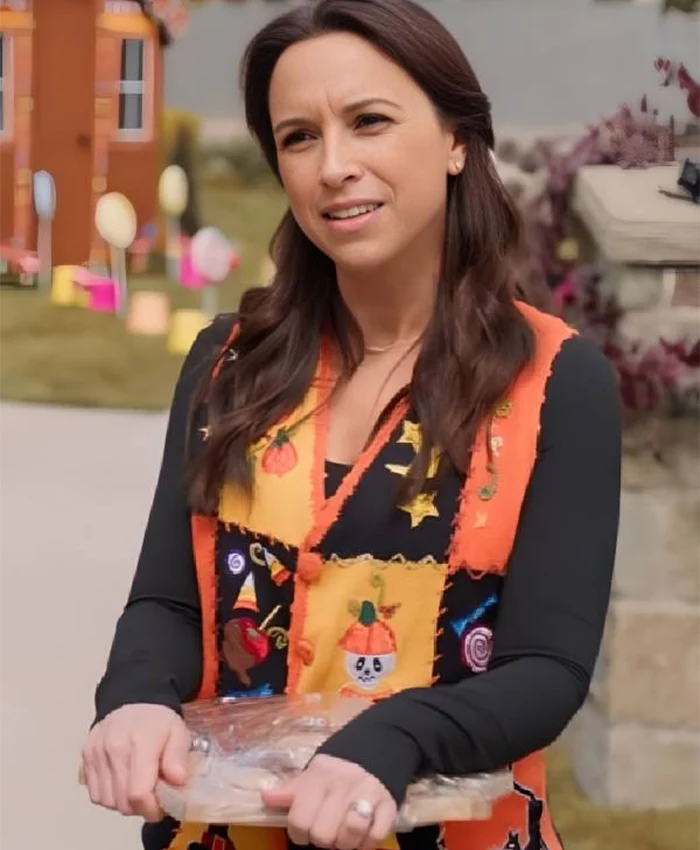 Lacey Chabert Haul Out the Halloween Knit Vest