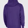 Lakers Nike Practice Club Pullover Hoodie Back Purple
