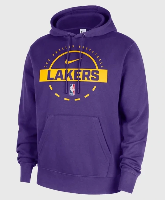 Lakers Nike Practice Club Pullover Hoodie For Sale