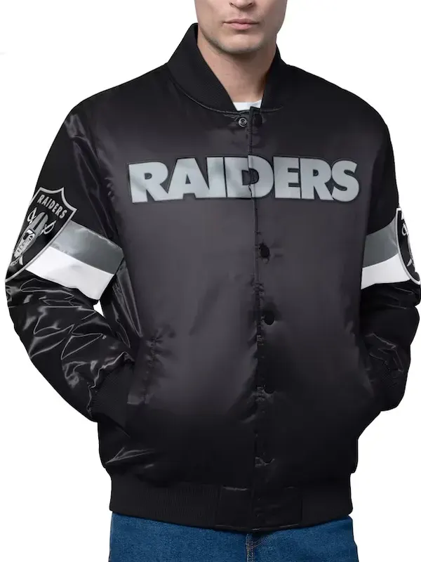 Las Vegas Raiders Triple Option Varsity Jacket