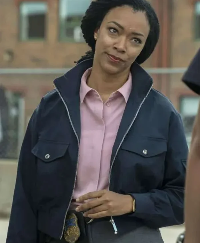 Lena Silver Boston Blue S01 Bomber Jacket