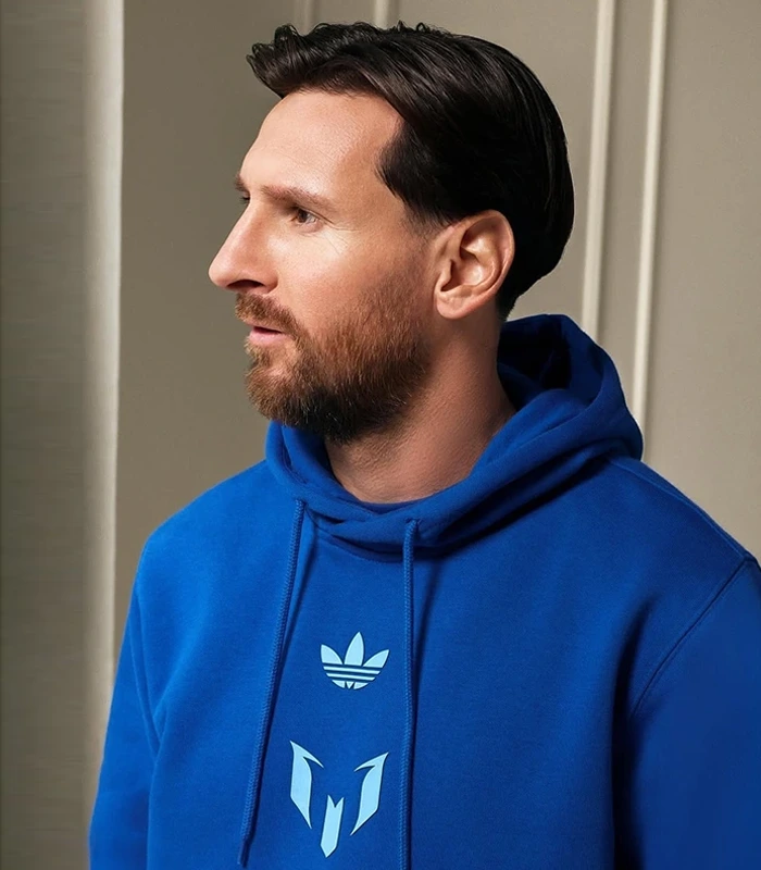 Lionel Messi x Adidas Blue Hoodie For Sale