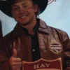 Logan Hay CFR Edmonton 2025 Leather Jacket For Sale
