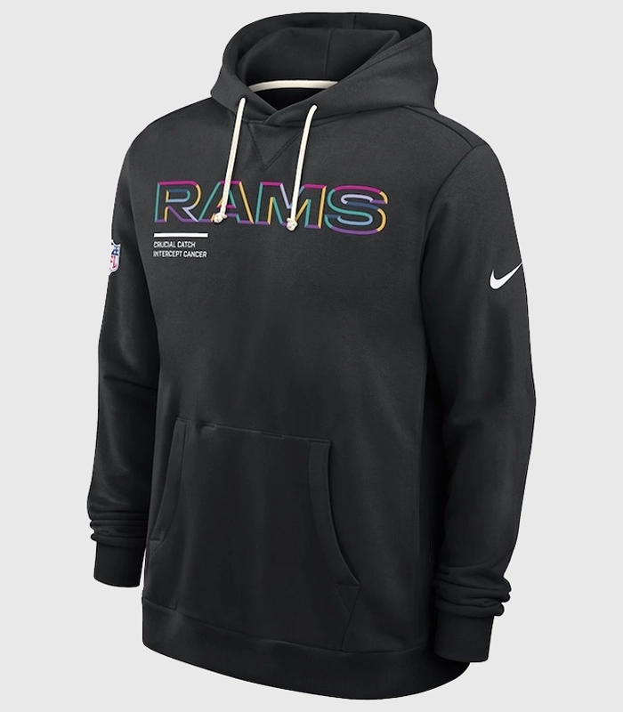 Los Angeles Rams 2025 Black Hoodie