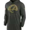 Los Angeles Rams 2025 Salute to Service Hooded Hoodie