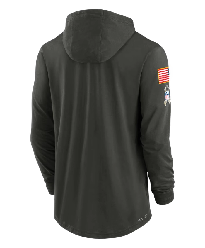 Los Angeles Rams 2025 Salute to Service Hooded Hoodie For Sale